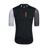 MONTON Cyklistický dres s krátkým rukávem - TRAVELER EVO - šedá/bílá/černá XS