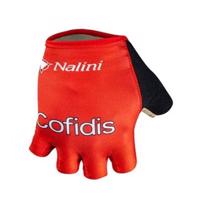 NALINI Cyklistické rukavice krátkoprsté - COFIDIS 2021 - červená M