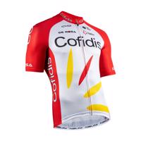 NALINI Cyklistický dres s krátkým rukávem - COFIDIS 2020 - bílá/červená M