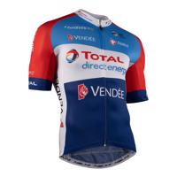 NALINI Cyklistický dres s krátkým rukávem - DIRECT ENERGIE 2021 - bílá/červená/modrá M