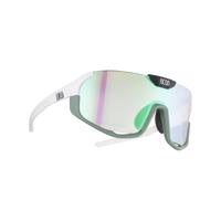 NEON Cyklistické brýle - CANYON - bílá/světle zelená