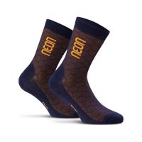 NEON Cyklistické ponožky klasické - NEON 3D - oranžová/modrá 39-42