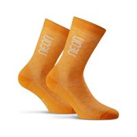 NEON Cyklistické ponožky klasické - NEON 3D - oranžová