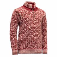 Norský vlněný svetr Devold Svalbard Wool Zip Neck TC 396 410 A 207A