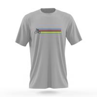 NU. BY HOLOKOLO Cyklistické triko s krátkým rukávem - A GAME - bílá/vícebarevná/šedá 2XL