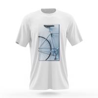 NU. BY HOLOKOLO Cyklistické triko s krátkým rukávem - DON'T QUIT - modrá/bílá
