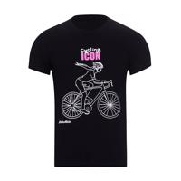 NU. BY HOLOKOLO Cyklistické triko s krátkým rukávem - ICON LADY  - černá M