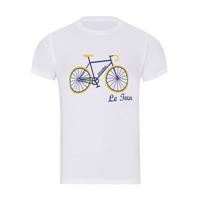 NU. BY HOLOKOLO Cyklistické triko s krátkým rukávem - LE TOUR LEMON II. - bílá L