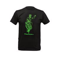 NU. BY HOLOKOLO Cyklistické triko s krátkým rukávem - LE TOUR ON THE WHEEL - černá M
