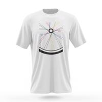 NU. BY HOLOKOLO Cyklistické triko s krátkým rukávem - RIDE THIS WAY - bílá/vícebarevná 2XL