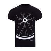 NU. BY HOLOKOLO Cyklistické triko s krátkým rukávem - RIDE THIS WAY II. - černá