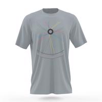 NU. BY HOLOKOLO Cyklistické triko s krátkým rukávem - RIDE THIS WAY - šedá/vícebarevná L