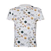 NU. BY HOLOKOLO Cyklistické triko s krátkým rukávem - SPORTIVE - bílá/vícebarevná 2XL