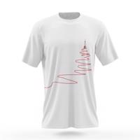 NU. BY HOLOKOLO Cyklistické triko s krátkým rukávem - UP & NEVER STOP - bílá/červená 3XL
