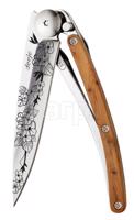 Nůž Deejo 9AB022 Tattoo 27g, juniper, cherry blossom