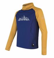 Pánská mikina Sensor Coolmax Thermo Mountains mustard/deep blue