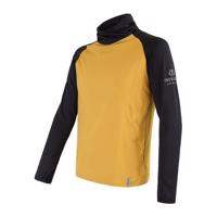 Pánská mikina Sensor Coolmax Thermo mustard/černá 20200049