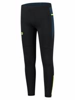 Pánské zateplené běžecké kalhoty Rogelli černá-tmavě modrá-reflexní žlutá ROG351101