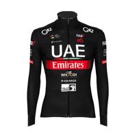 PISSEI Cyklistická zateplená bunda - UAE TEAM EMIRATES 23 - bílá/červená/černá