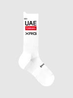 PISSEI Cyklistické ponožky klasické - UAE TEAM EMIRATES 2025 - bílá XS