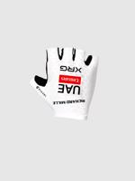 PISSEI Cyklistické rukavice krátkoprsté - UAE TEAM EMIRATES XRG 2025 - bílá/černá M