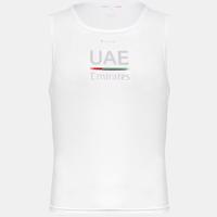 PISSEI Cyklistické triko bez rukávů - UAE 2023 - bílá M-L