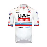 PISSEI Cyklistický dres s krátkým rukávem - UAE TEAM EMIRATES SLOVENIAN 2024 - bílá/červená