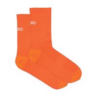 POC Cyklistické ponožky klasické - CADENCE ROAD SOCKS - oranžová 43-45