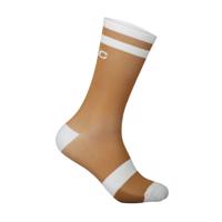 POC Cyklistické ponožky klasické - LURE MTB - hnědá/bílá L