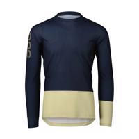 POC Cyklistický dres s dlouhým rukávem letní - MTB PURE - zelená/modrá 2XL