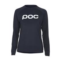 POC Cyklistický dres s dlouhým rukávem letní - REFORM ENDURO LADY - černá/bílá XS