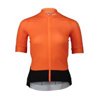 POC Cyklistický dres s krátkým rukávem - ESSENTIAL ROAD LADY - oranžová/černá