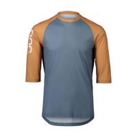 POC Cyklistický dres s krátkým rukávem - MTB PURE 3/4 - modrá/oranžová XS