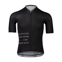 POC Cyklistický dres s krátkým rukávem - PRISTINE PRINT - černá XL