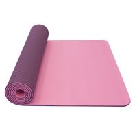 Podložka na jogu YATE yoga mat dvouvrstvá/růžová/fialová/materiál TPE