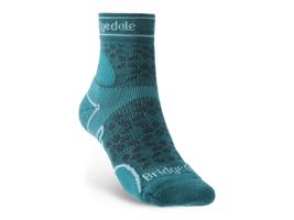 Ponožky Bridgedale TRAIL RUN LW T2 MS 3/4 CREW WOMEN'S Teal/259