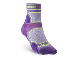 Ponožky Bridgedale TRAIL RUN UL T2 CS 3/4 CREW WOMEN'S Purple/371