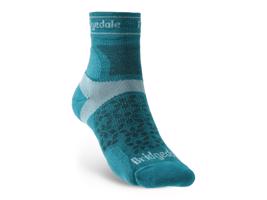 Ponožky Bridgedale TRAIL RUN UL T2 MS 3/4 CREW WOMEN'S Teal/259