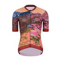 RIVANELLE BY HOLOKOLO Cyklistický dres s krátkým rukávem - FREE ELITE LADY LIMITED EDITION - oranžová/vícebarevná 2XL