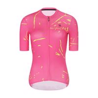 RIVANELLE BY HOLOKOLO Cyklistický dres s krátkým rukávem - PASSION - růžová/žlutá