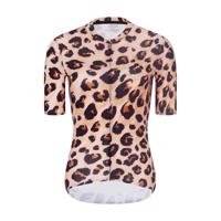RIVANELLE BY HOLOKOLO Cyklistický dres s krátkým rukávem - WILDCAT II - béžová/černá