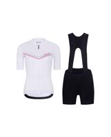 RIVANELLE BY HOLOKOLO Cyklistický krátký dres a krátké kalhoty - LEVEL UP - bílá/černá