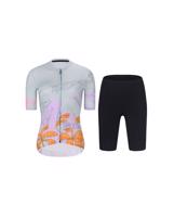 RIVANELLE BY HOLOKOLO Cyklistický krátký dres a krátké kalhoty - SPIRIT - šedá/černá/vícebarevná