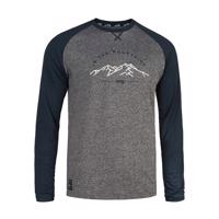 ROCDAY Cyklistický dres s dlouhým rukávem letní - MOUNT - šedá/modrá 2XL