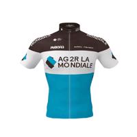 ROSTI Cyklistický dres s krátkým rukávem - AG2R 2020 - modrá/bílá/hnědá 3XL