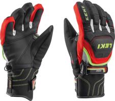 Rukavice LEKI Worldcup Race Coach Flex S GTX Junior black-red-white-yellow 634-80121