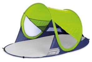 Samorozkládací plážový paravan Spokey STRATUS UV 40 190x120x90 cm limetový