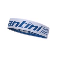 SANTINI Cyklistická čelenka - HEADBAND - bílá/modrá UNI