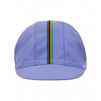 SANTINI Cyklistická čepice - UCI RAINBOW - fialová/duhová UNI