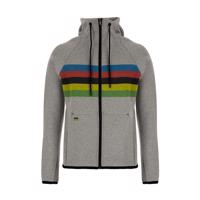 SANTINI Cyklistická mikina - UCI RAINBOW - šedá L